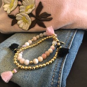 Beaded Gemstone Bracelet Set